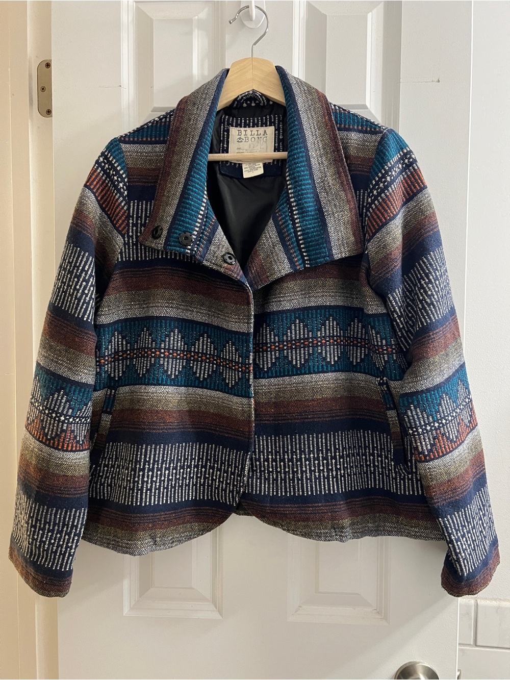 Vintage Billabong Wool Blend Jacket/Blazer Boho Southwest -Medium